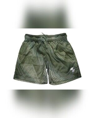 Toddler Boys Olive Athletic Shorts with Drawstring (2pair)